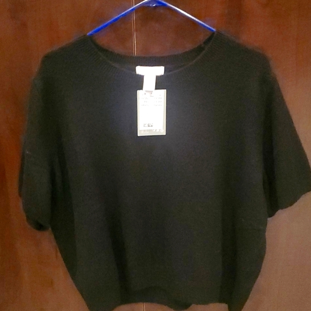 H&M Black Crew Neck Sweater